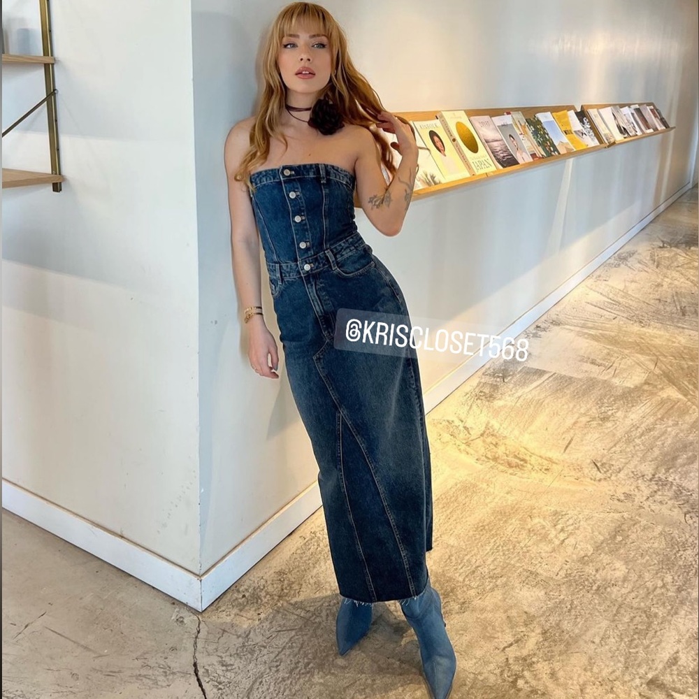 NWT Zara Denim TRF Dress